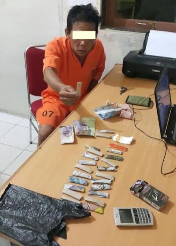 Polsek XIII Kota Kampar Ciduk Pengedar Ganja Saat Akan Bertransaksi