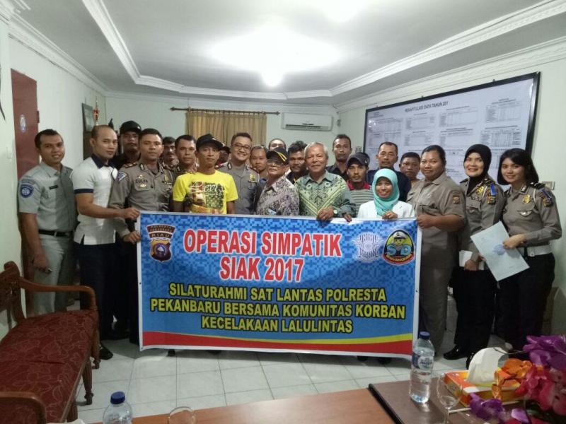 Sat Lantas Polresta Pekanbaru Gelar Silaturahmi Bersama Komunitas Korban Kecelakaan Lalu Lintas