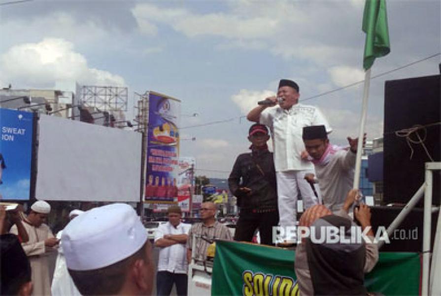 Umat Islam di Lampung Demo Ishomuddin