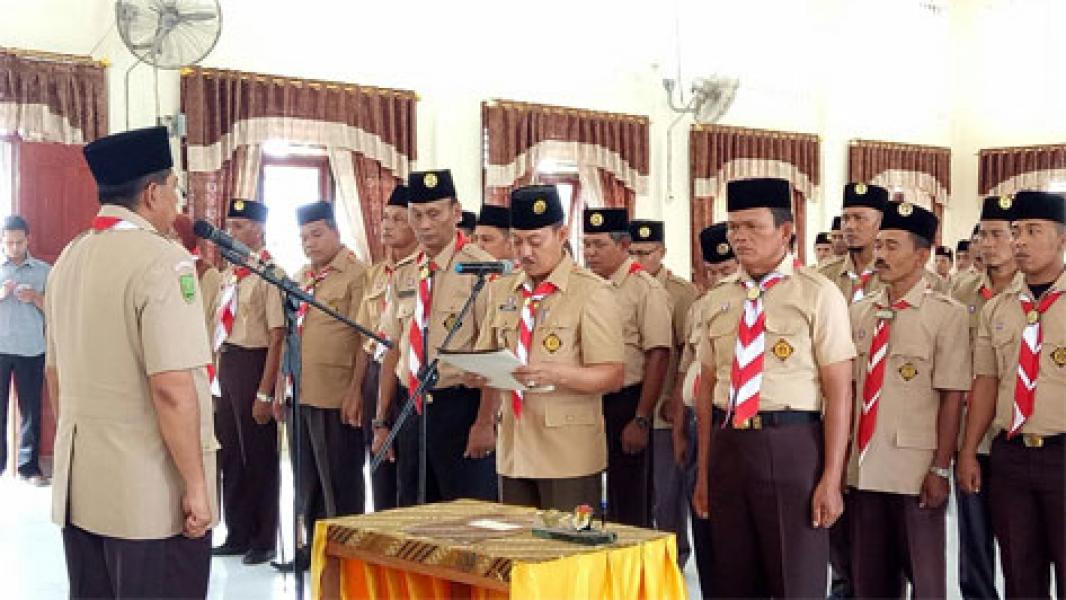 Wabup Siak Lantik Pengurus Pramuka Kecamatan Sungai Apit