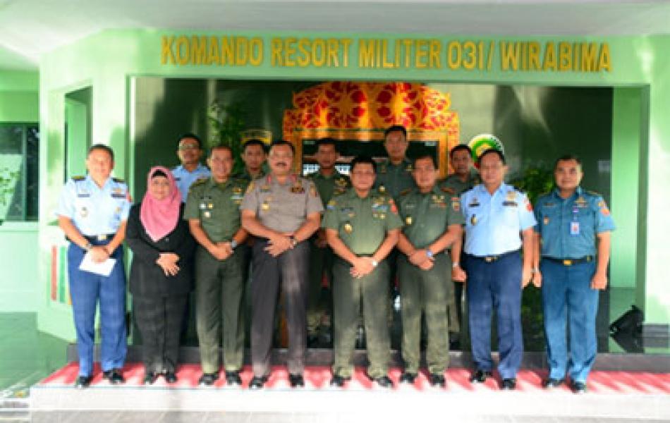 Wantanas RI Kunker Ke Korem 031/Wirabima