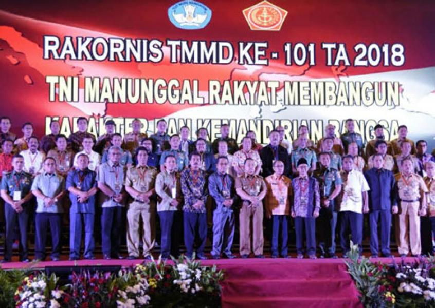 Asisten I Sekda Inhil Ikuti Rakornis TMMD ke 101 Tahun 2018