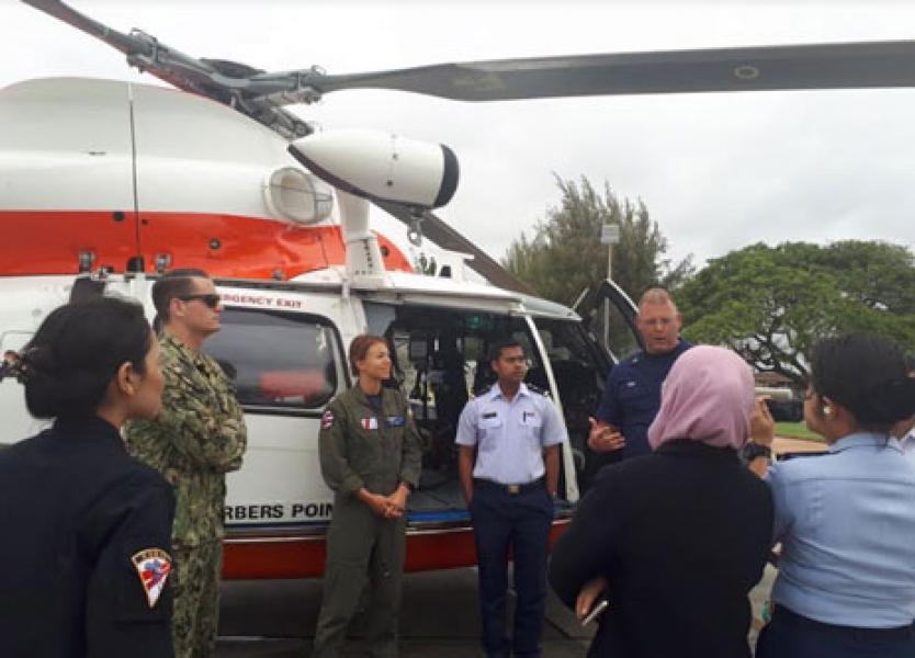 Bakamla RI Kunjungi Fasilitas Sarpras Udara USCG