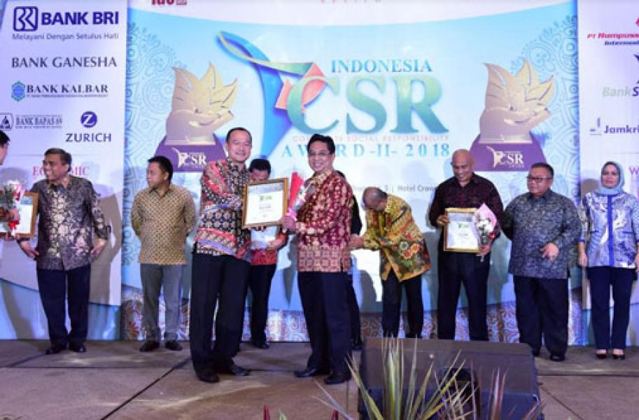 Bank Riau Kepri Raih Platinum Indonesia CSR Award 2018