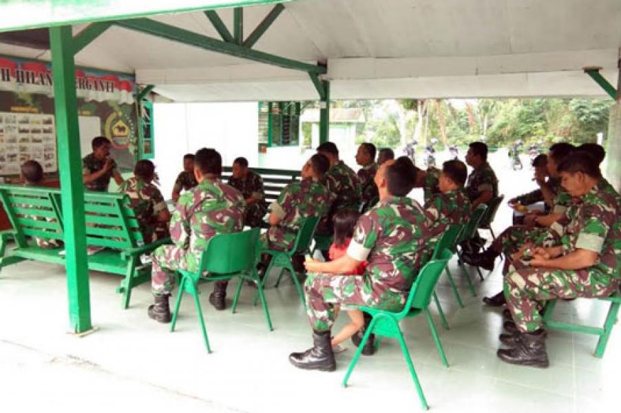 Danramil Bukit Kapur Berikan Penekanan Tentang Netralitas TNI