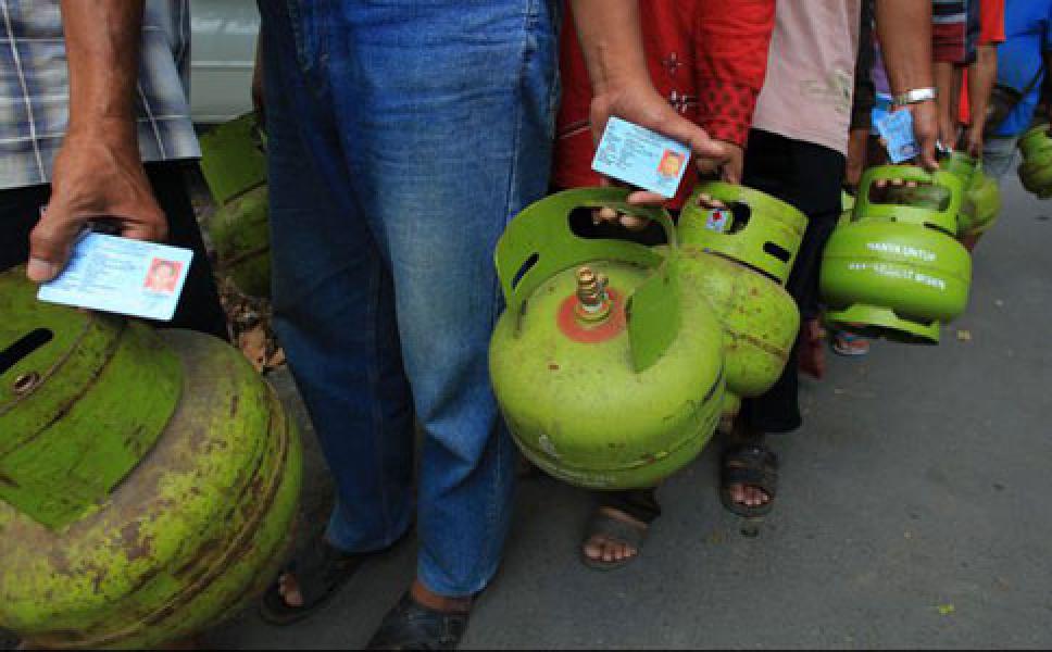Elpiji 3 Kg di Pekanbaru Tembus Rp35 Ribu per Tabung