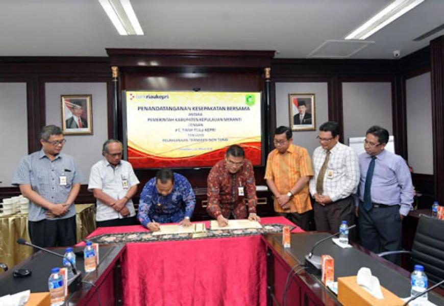 Giliran Pemkab Meranti Jalin Kerjasama Non Tunai Bersama Bank Riau Kepri