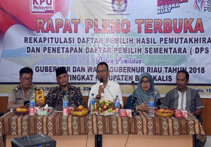 KPU Taja Rapat Pleno Terbuka, Asisten I : Masyarakat Berperan Sukseskan Pilkada