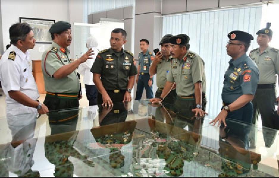 Kapuskersin TNI Menerima Kunjungan Pasis MTAT Malaysia