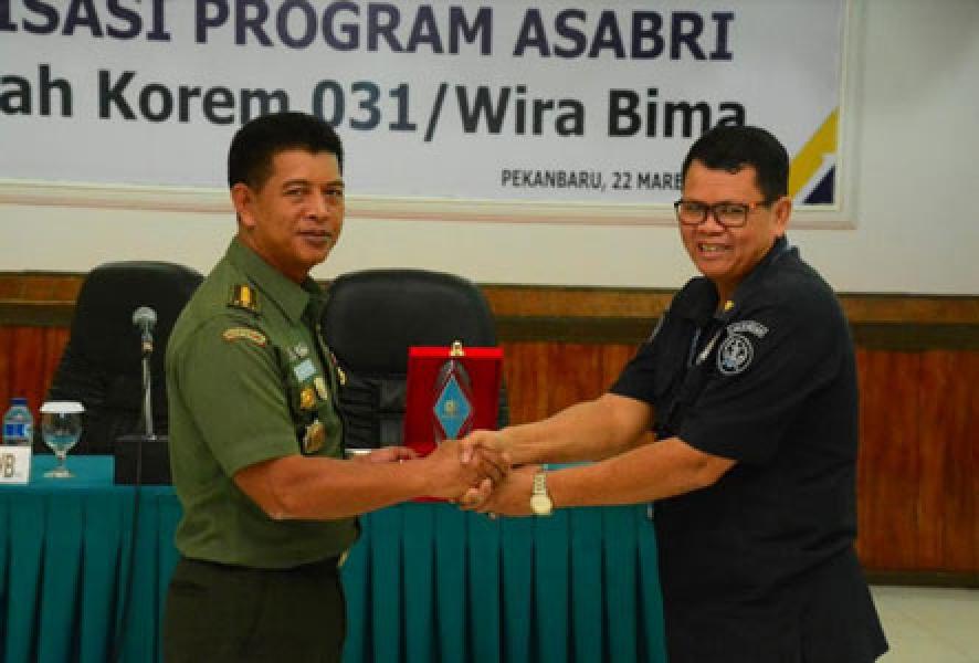 Kasrem 031/WB Buka Sosialisasi ASABRI Di Makorem 031/Wira Bima
