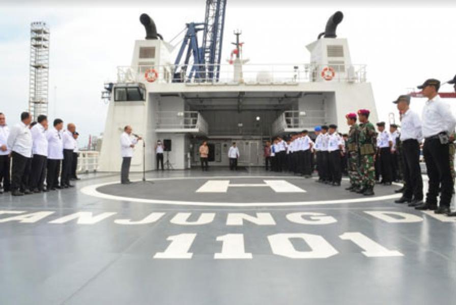 Kepala Bakamla RI Lepas Pelayaran Perdana KN Tanjung Datu 