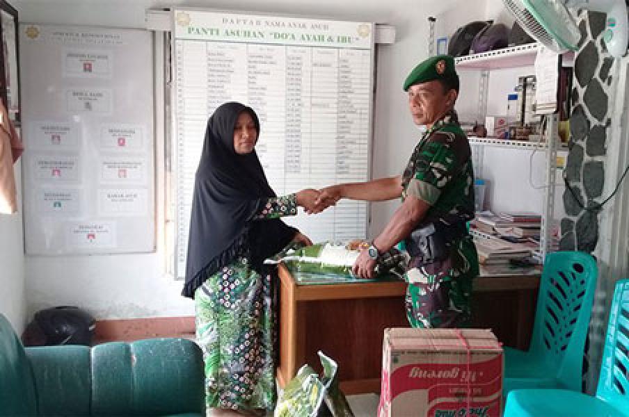 Kodim 0320/Dumai Anjangsana Ke Panti Asuhan