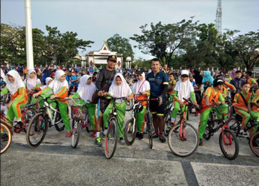 Kodim Inhil dan ISSI Inhil Sukses Gelar Fun Bike