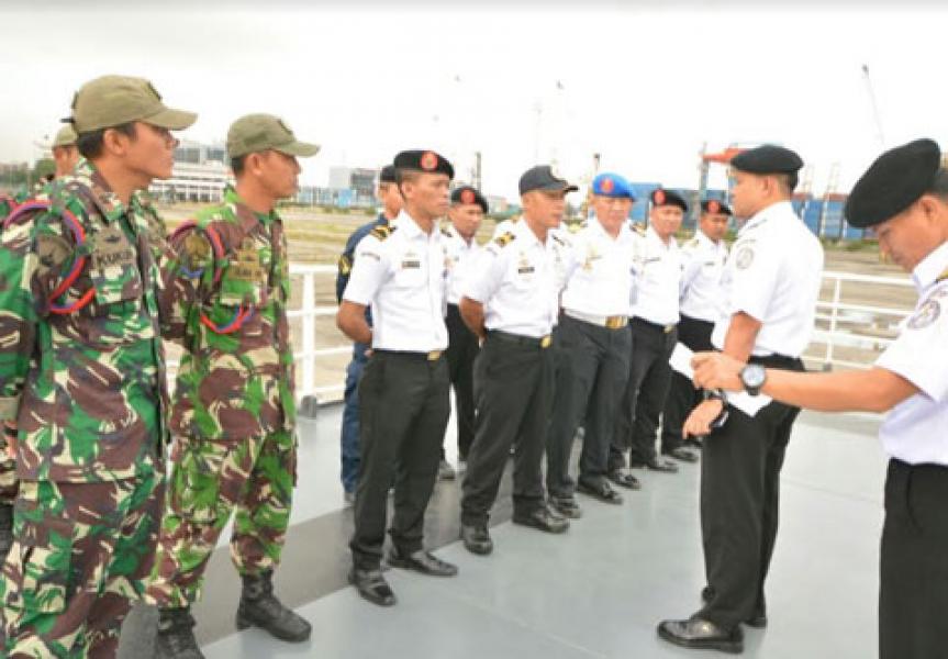 Komandan Satgas Nusantara-1 Sampaikan Briefing Pasukan