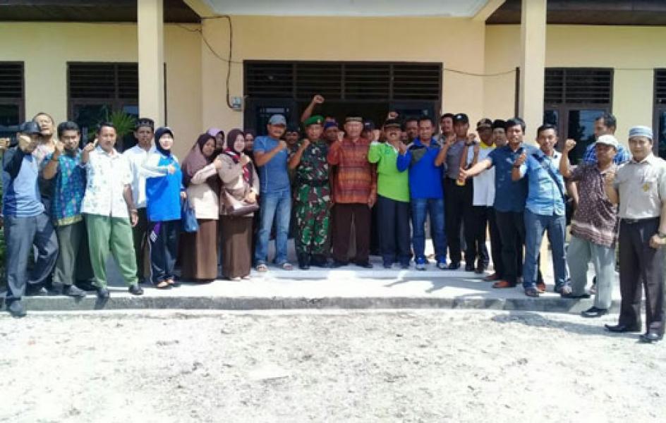 Koramil 11/Tambusai Siapkan Desa Bangun Jaya Mengikuti Lomba Desa PHBS Nasional