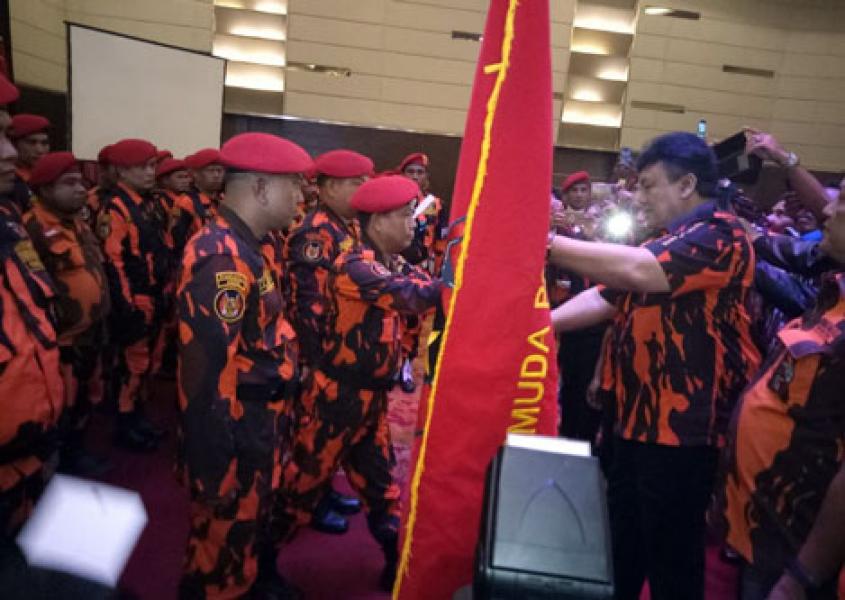 MPW Lantik Resmon Sagala Sebagai Komandan KOTI Pemuda Pancasila Riau