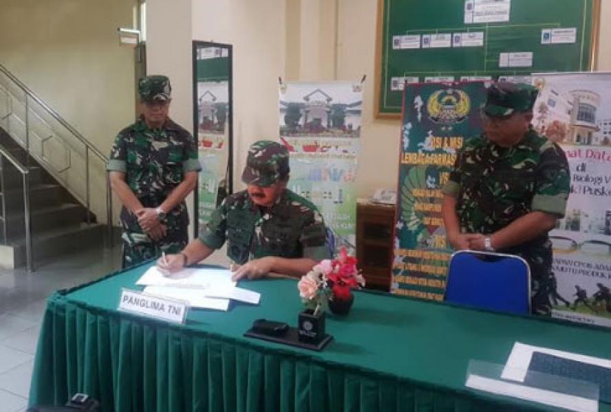 Panglima TNI Tinjau Lembaga Farmasi Puskesad dan Lafiau