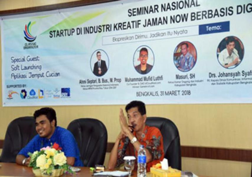 Plt Diskominfotik Jadi Narasumber Startup Digital dan Industri Kreatif Zaman Now
