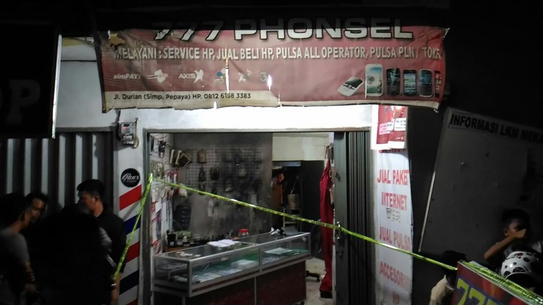 Polisi Masih Selidiki Kasus Pelemparan Bom Molotov Kios Ponsel 777