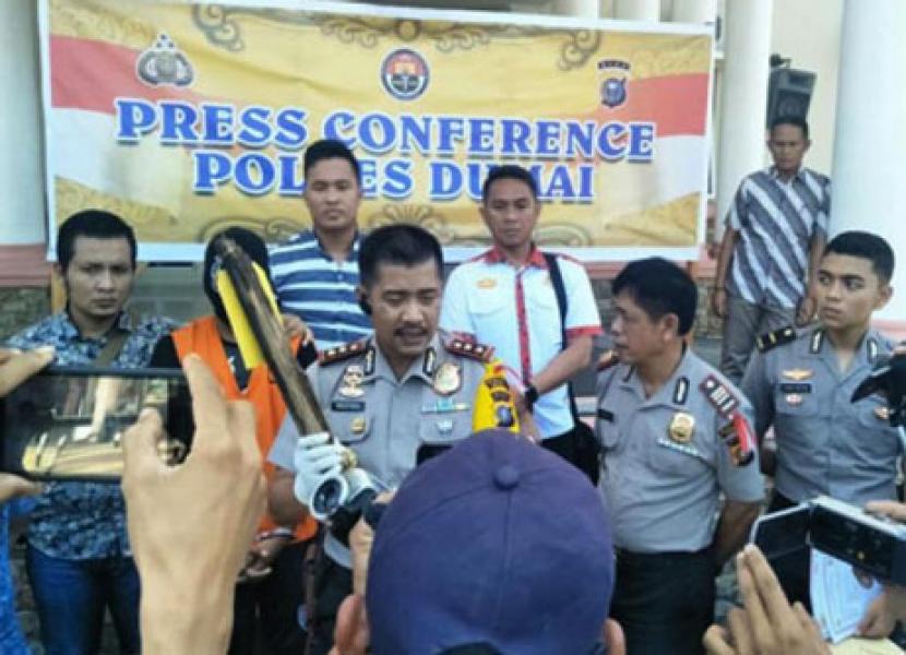 Polres Dumai Bekuk Pelaku Pembunuhan Wanita di Bukit Kapur