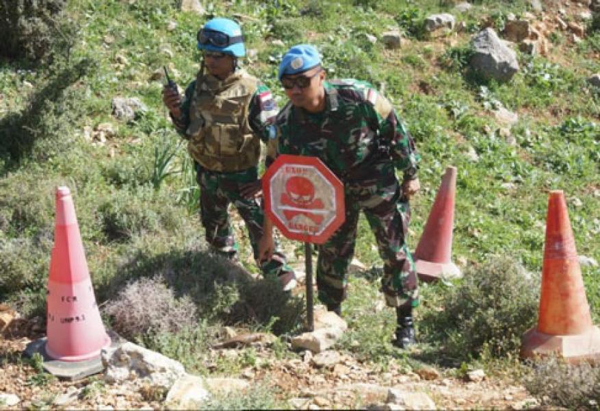 Satgas Indobatt XXIII-L/Unifil Kembali Temukan Granat Mortir di Distrik Az-Zakiyah  