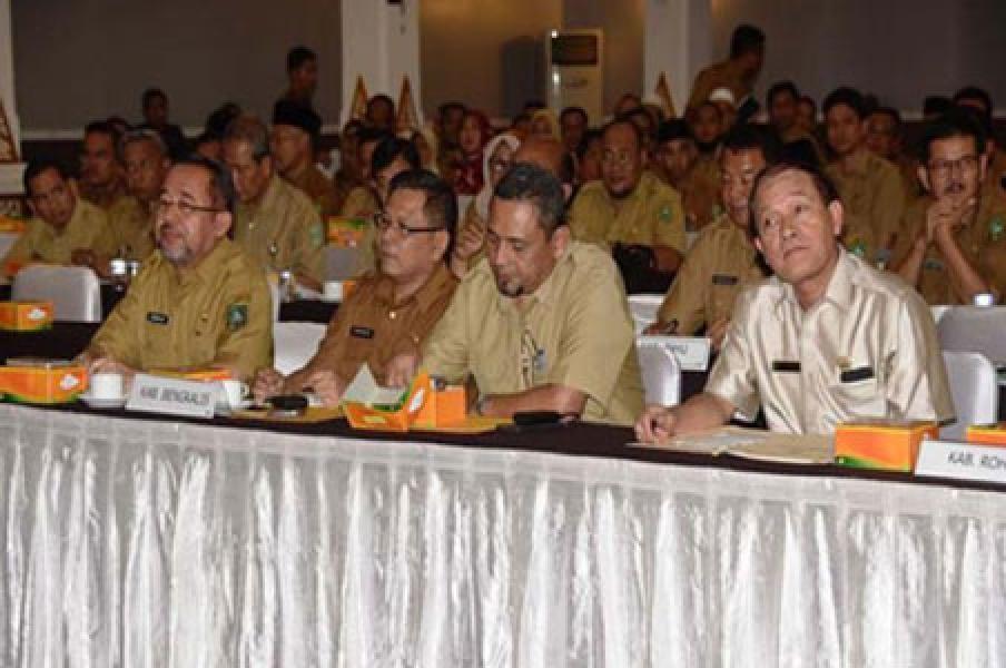 Sekda Bengkalis Hadiri Monev Rencana Aksi Program Pemberantasan Korupsi Terintegritas