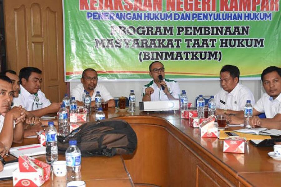 TP4D Berikan Penyuluhan Hukum di Dinas PUPR Kampar  