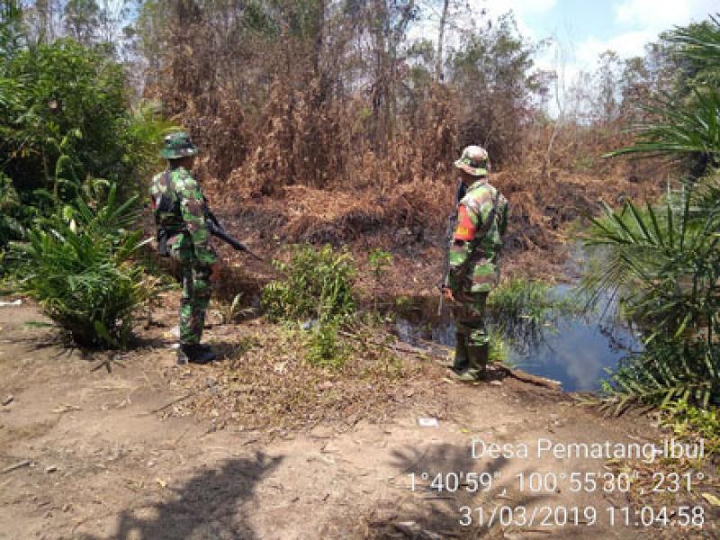 Cegah Karhutla, Babinsa Laksanakan Patroli Rutin