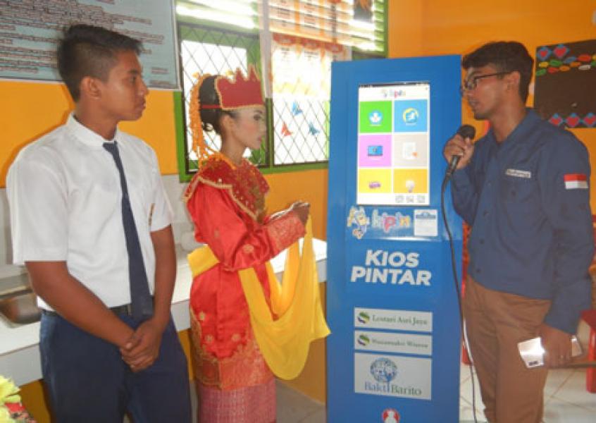 KIPIN ATM Hadir di SD-SMP Negeri Satu Atap Sungai Karang Kabupaten Tebo