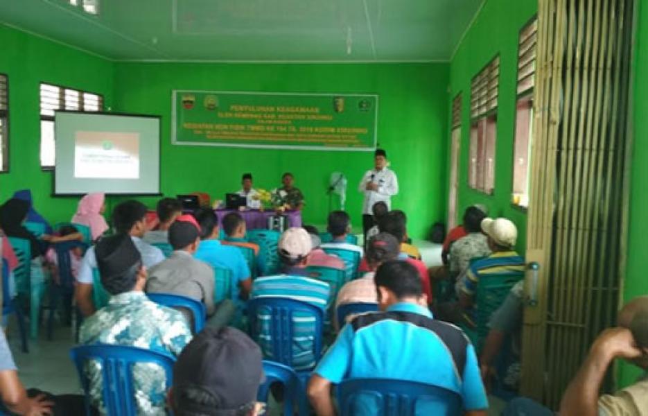 Kegiatan Non Fisik TMMD Ke-104 Gunung Toar Beri Penyuluhan Keagamaan Kepada Warga