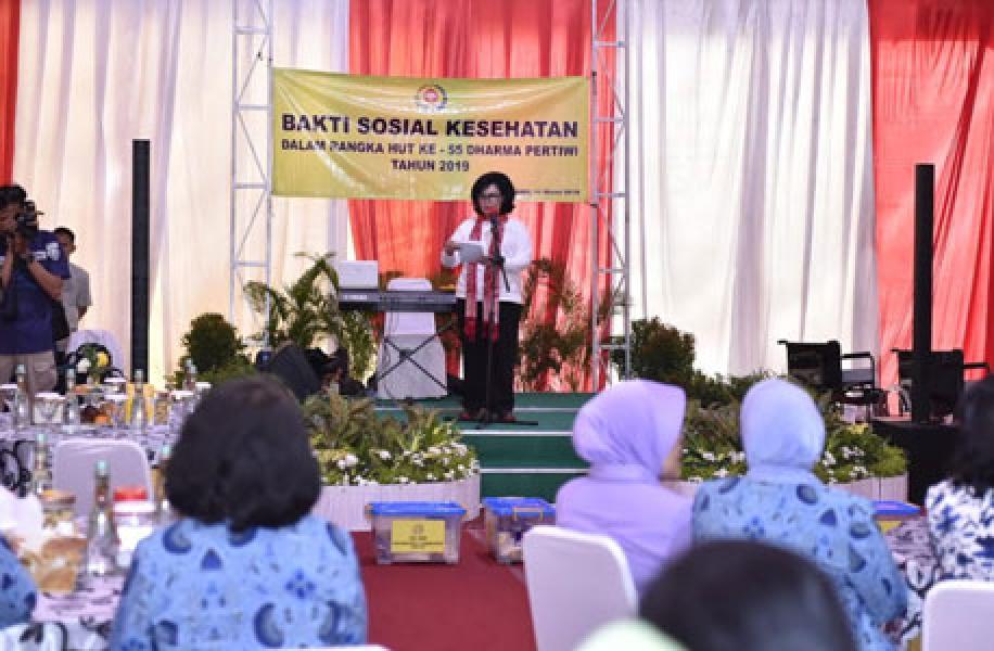 Ketum Dharma Pertiwi: Budayakan Perilaku dan Hidup Sehat
