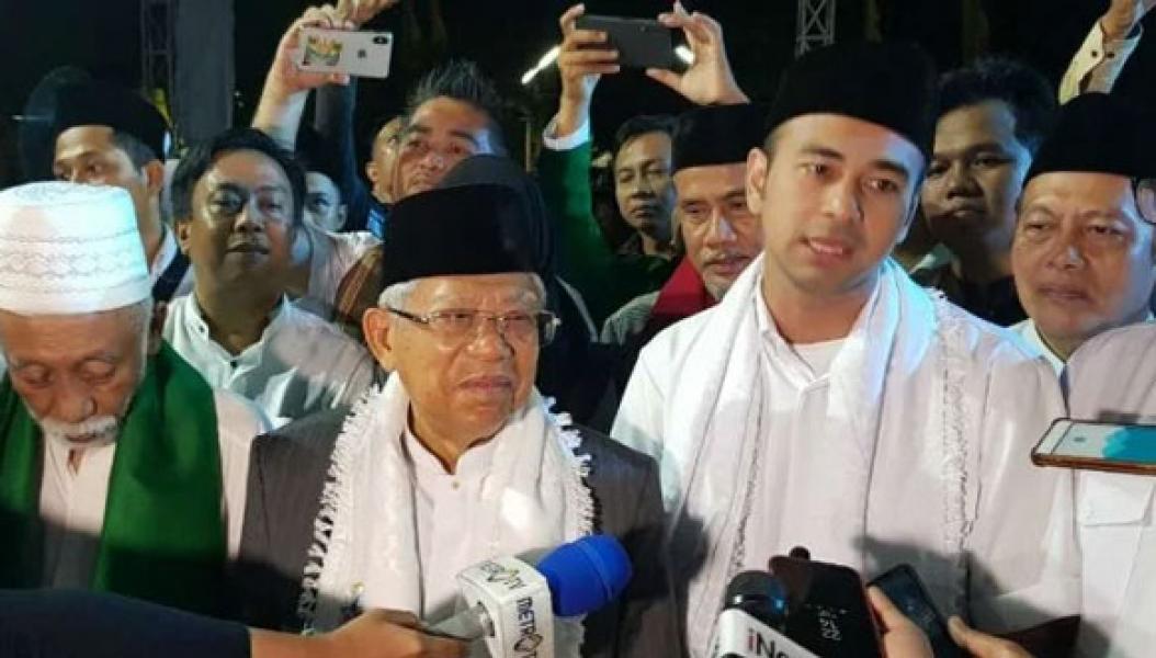 Ma�ruf Amin akan Ajak Terus Raffi Ahmad Kampanye, Bidik Milenial