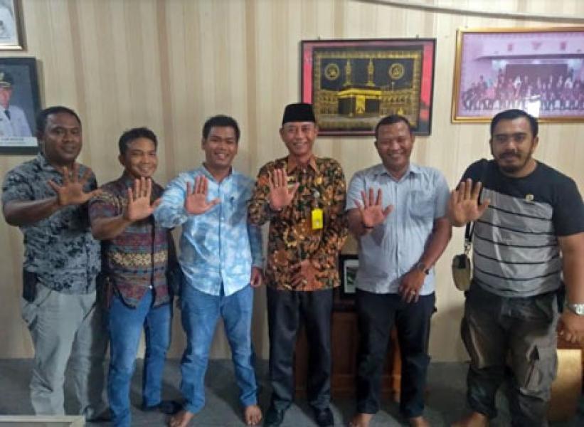 Matangkan Persiapan Sosialisasi Anti Narkotika, Granat Meranti Temui Kepsek SMAN 1 Tebing Tinggi
