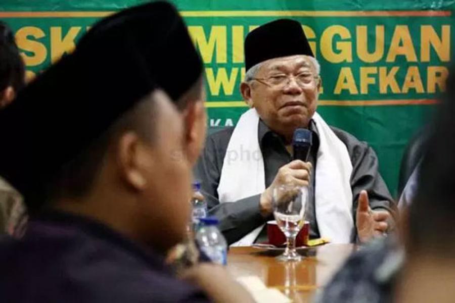Miris, Ma�ruf Amin Kembali Tuding Prabowo Didukung Kelompok Paham Khilafah