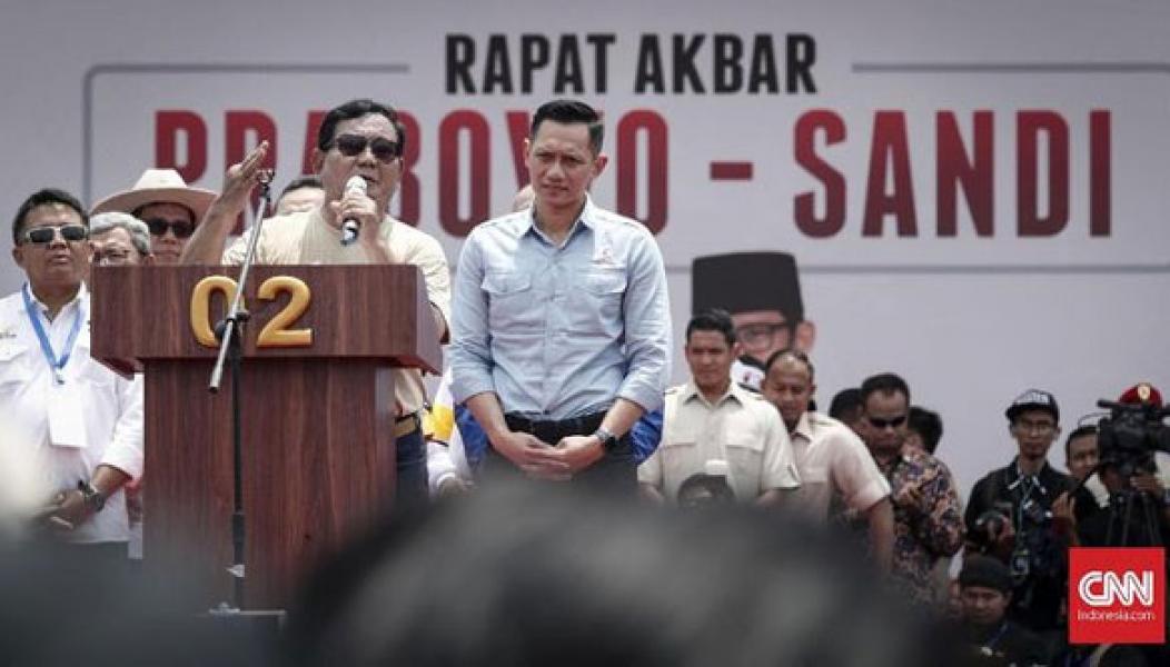 Prabowo Perkenalkan AHY hingga Aher untuk Posisi Menteri