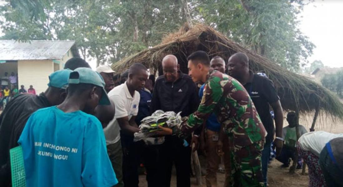Satgas TNI Konga XXXIX-A RDB Monusco Gelar Joint Activity Mission Baraza