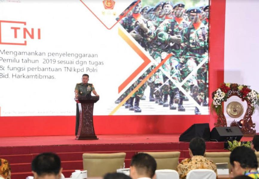 TNI Tegaskan Netral Dalam Pelaksanaan Pemilu 2019