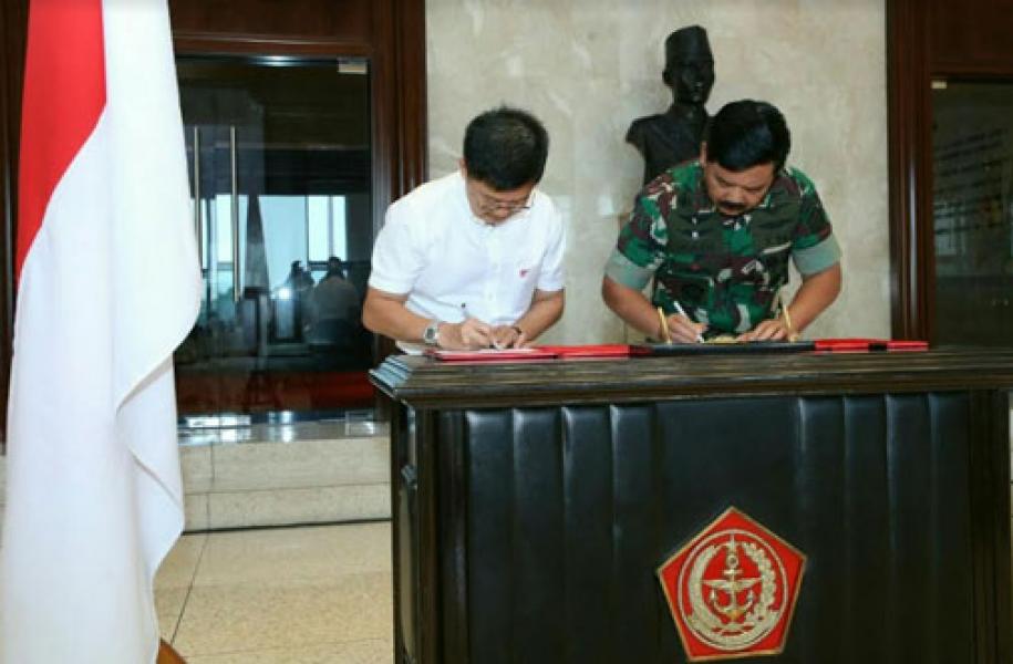 TNI Terima Hibah Keramik dari PT Arwana Citramulia Tbk.