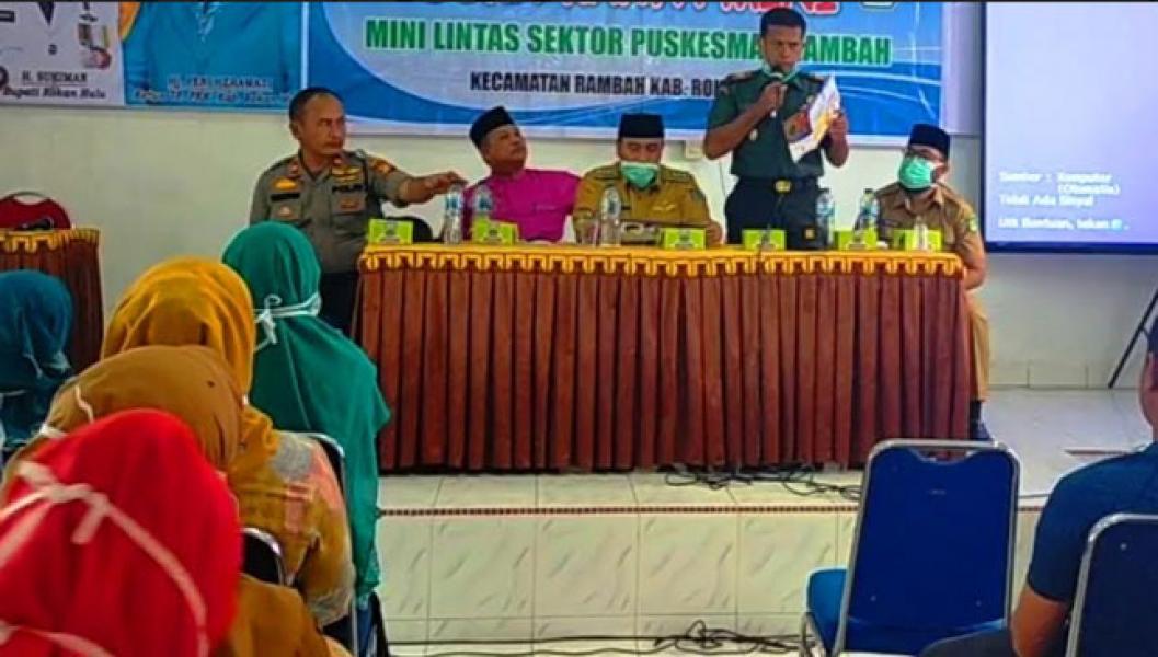 Antisipasi Corona, Ini Himbauan TNI POLRI Serta Pemerintah Kecamatan Rambah