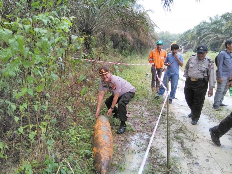 Benda Diduga Mortir Ditemukan di Perkebunan Kelapa Sawit PT CPM
