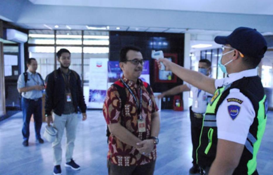Cegah Covid-19, Chevron Skrining Tamu dan Pegawai