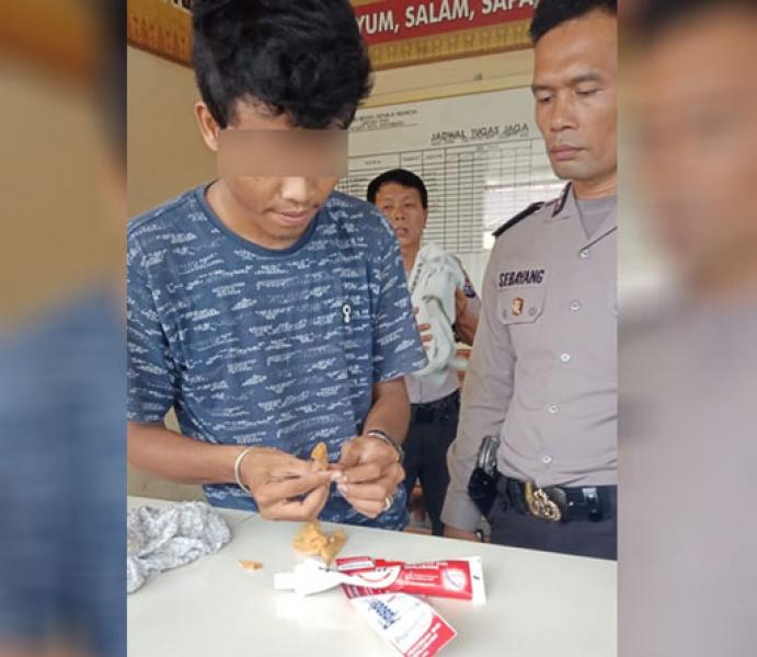 Coba Susupkan Sabu Dalam Pasta Gigi, Pembesuk Ditangkap Polisi