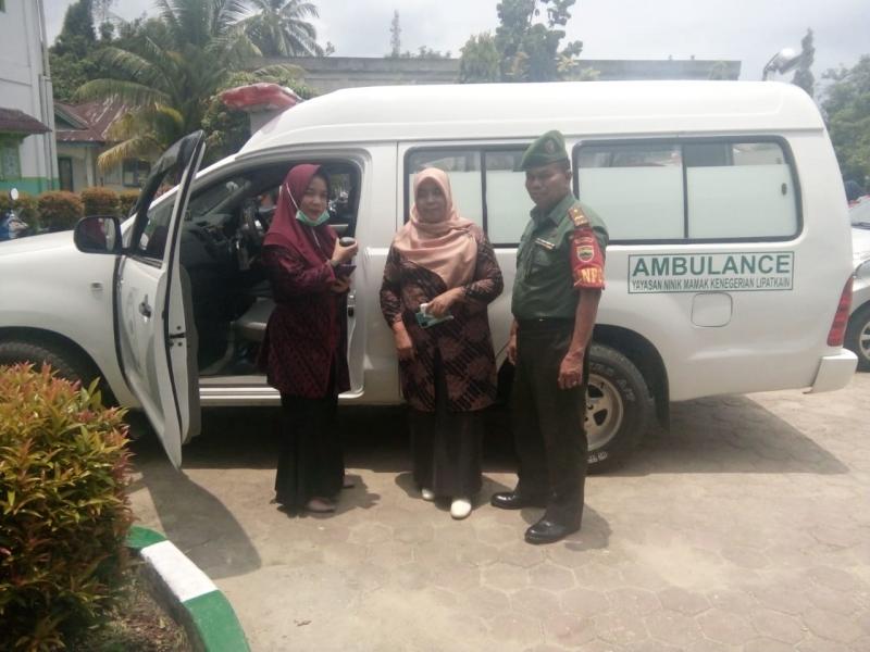 Danpos Koramil 05/Kampar Kiri Ikuti Jumling Sekaligus Sosialisasi Virus Corona