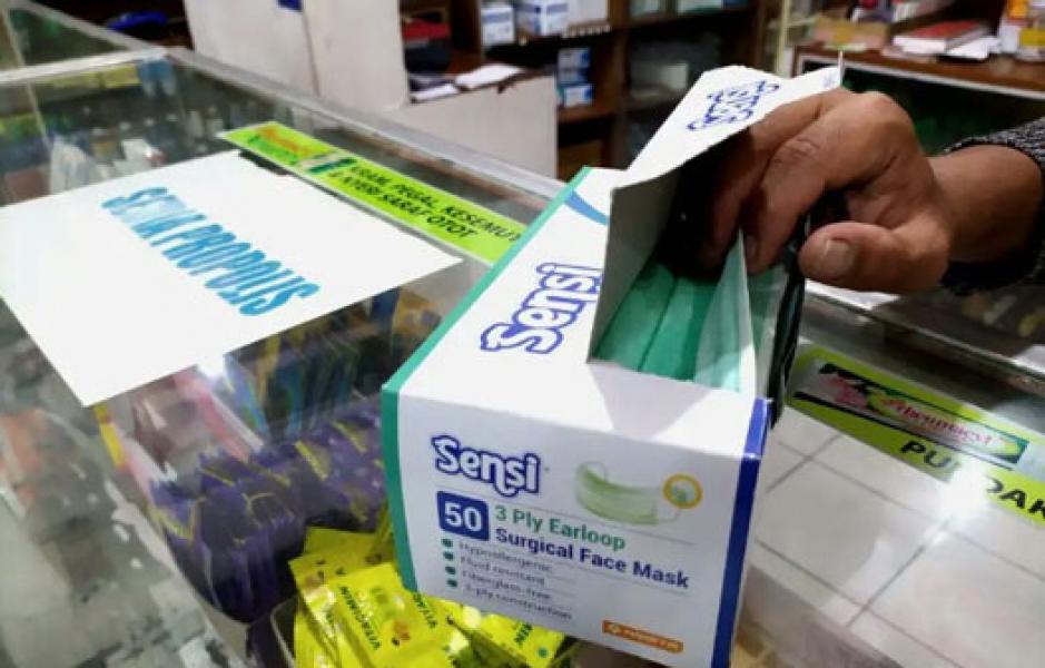 Diskes Pelalawan Surati Apotik dan Toko Obat Antisipasi Kelangkaan Masker