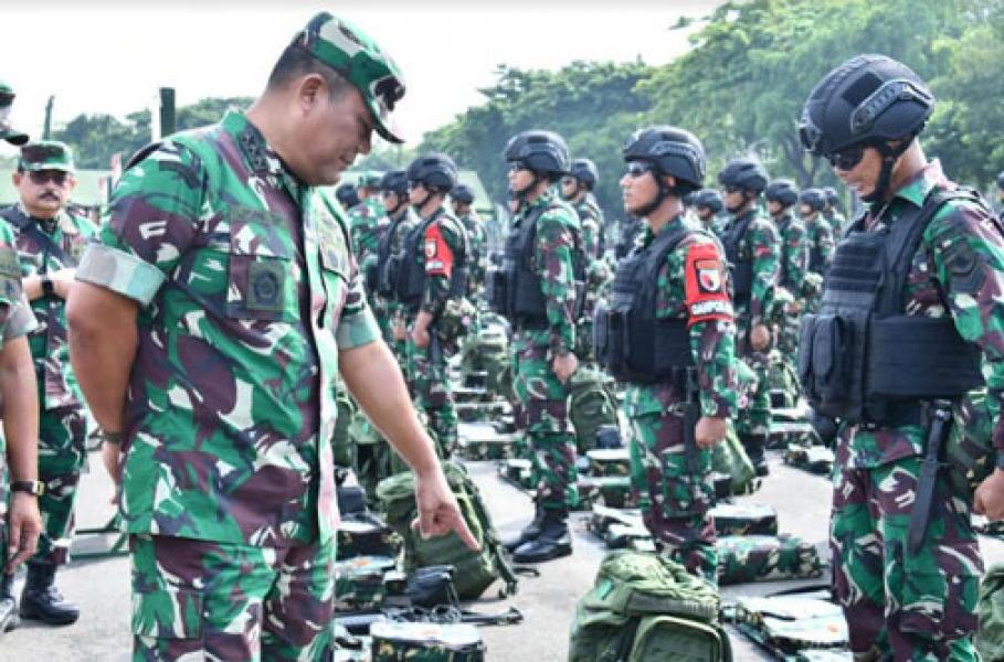 Kasum TNI Pimpin Apel Gelar Pasukan Pengamanan Perbatasan RI-PNG