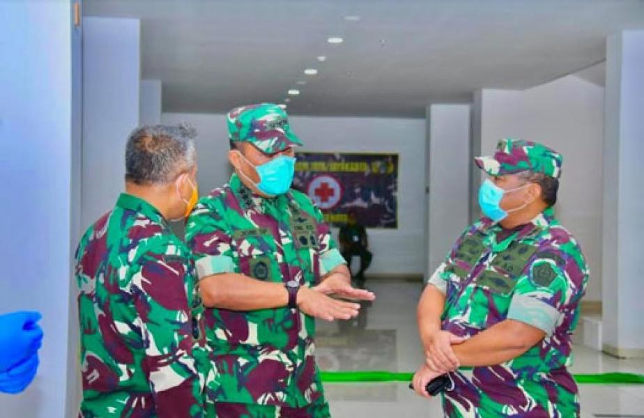 Kasum TNI Tinjau Rumkit Darurat Covid-19 di Wisma Atlet Kemayoran