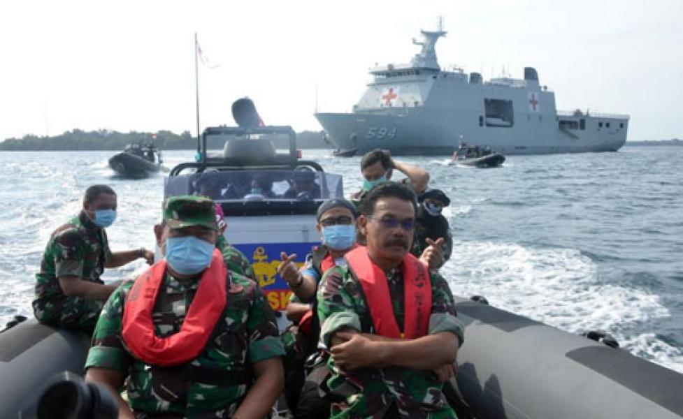 Pangkogabwilhan I: KRI Semarang 594 Sebagai Kapal Markas Kogasgabpad di Pulau Sebaru