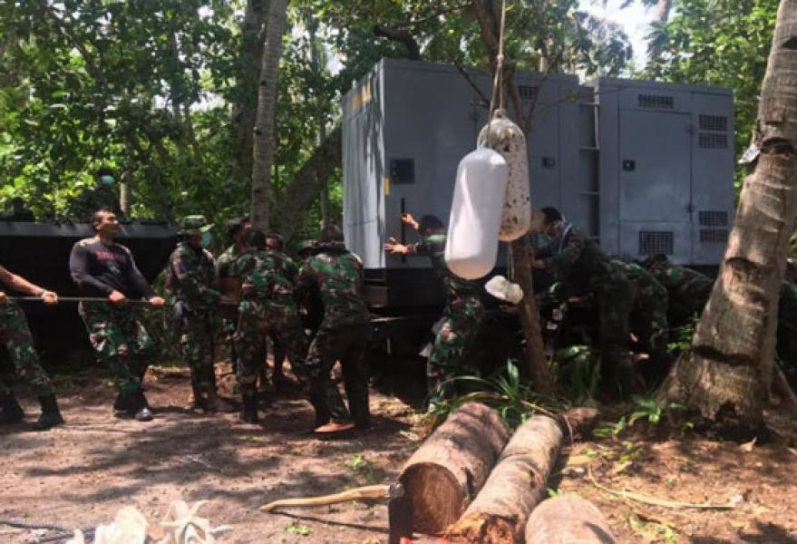 Pangkogasgabpad Cek Sarana dan Prasarana 69 WNI Diamond Princess di Pulau Sebaru Kecil