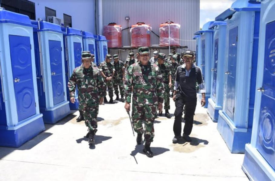 Pangkogasgabpad Tinjau Sarana dan Prasarana Observasi WNI Grand Princess di Natuna