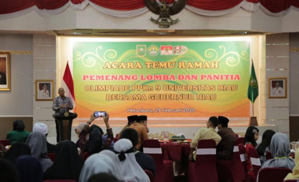 Pemprov Riau Gelar Temu Ramah Bersama Pememang Lomba PPKn 9